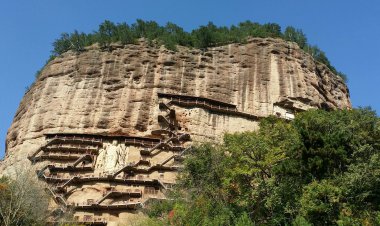 หมู่พุทธคูหาจำหลักไม่จี่ซาน 1 ใน 4 ถ้ำหินแกะสลักขนาดใหญ่ของจีน